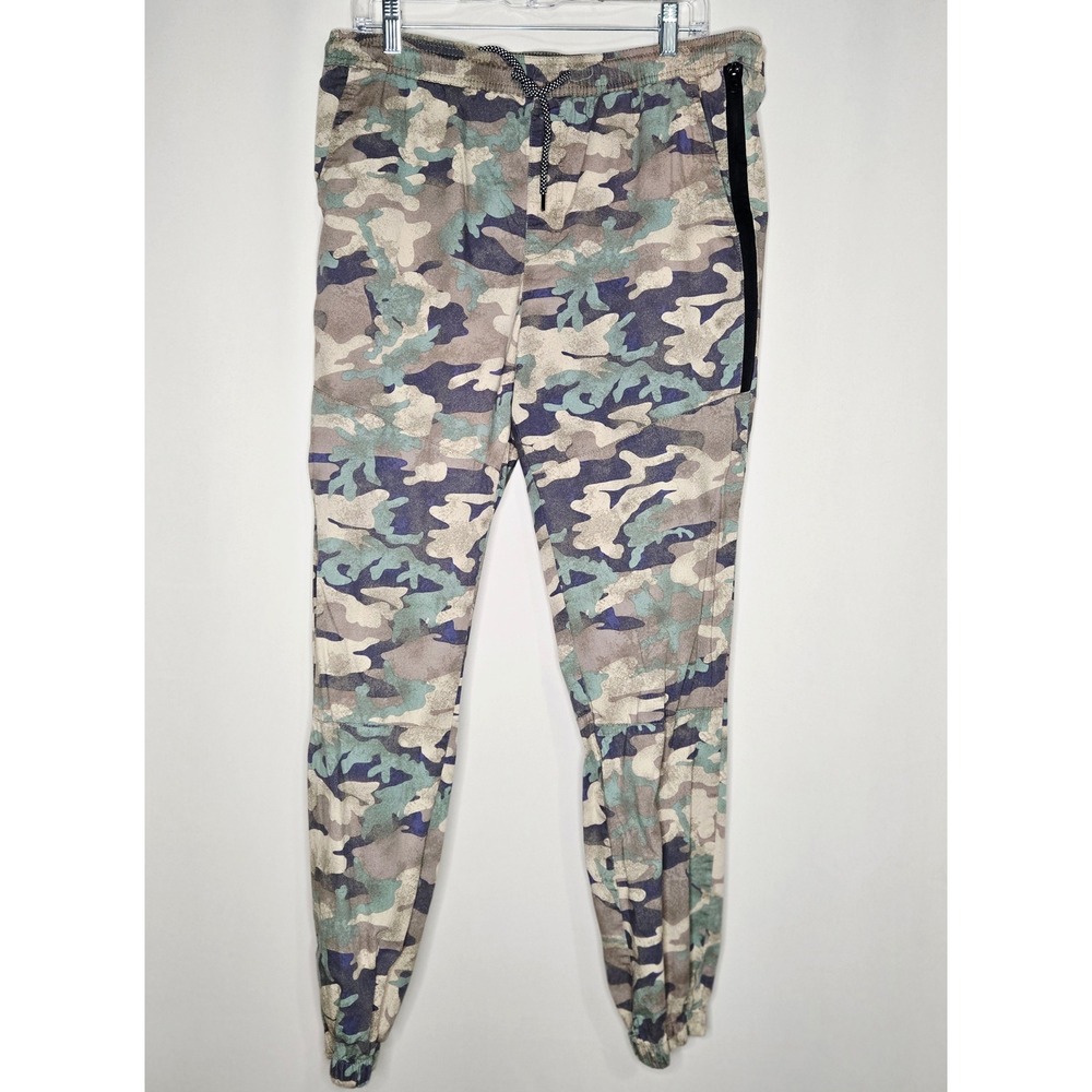 CARBON Mens XL‎ Camouflage Print Jogger Pants Drawstring Waist Activewear